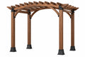 Pergola da giardino 305 x 305 x 244 cm in legno marrone con struttura ad arco